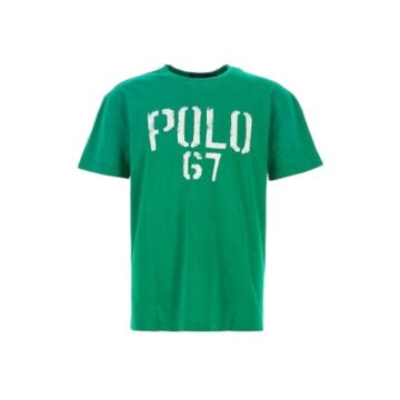 Green Graphic Print Crew Neck T-Shirt