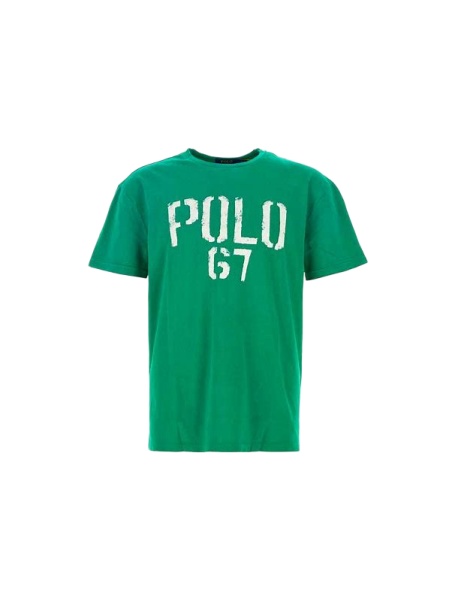 Green Graphic Print Crew Neck T-Shirt