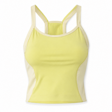 Pale Yellow Women's Racerback Tank Top