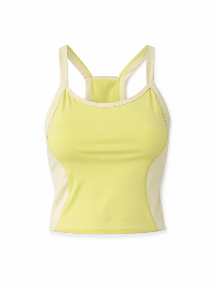 Pale Yellow Women's Racerback Tank Top
