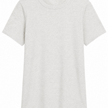 Light Heather Grey Plain Jersey T-Shirt