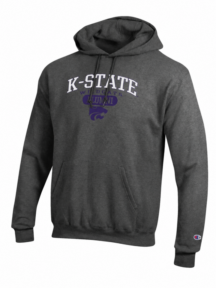 Dark Heather Gray Pullover Hoodie with Graphic