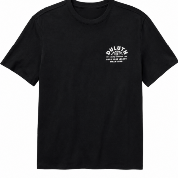 Black Classic Crew Neck T-Shirt with Logo