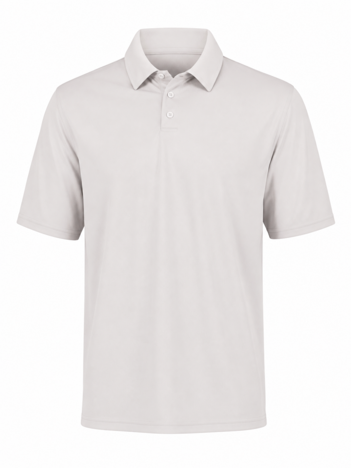 White Short-Sleeve Polo Shirt