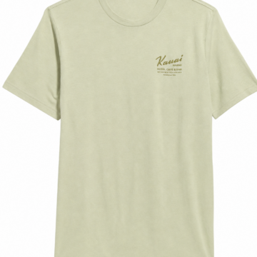 Pale Sage Green Graphic Crew Neck T-Shirt