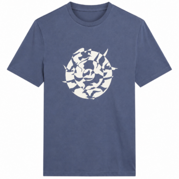 Blue Classic Fit Short-Sleeve Graphic T-Shirt