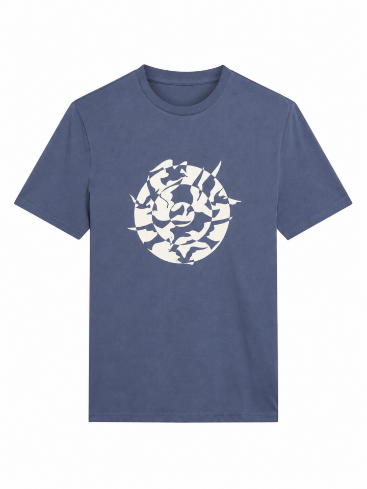 Blue Classic Fit Short-Sleeve Graphic T-Shirt