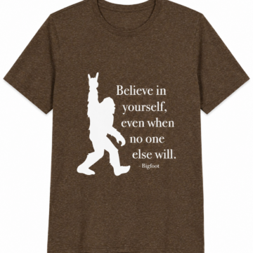 Heather Brown Relaxed Fit Graphic Tee