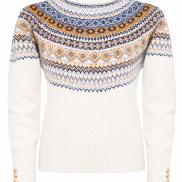 Cream Fair Isle Pattern Sweater