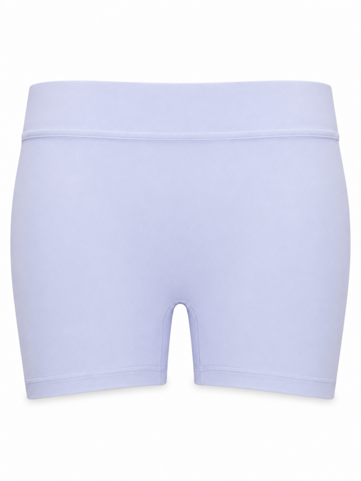 Lavender High-Waisted Fitted Shorts