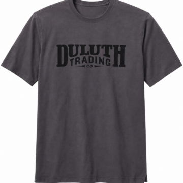 Faded Charcoal Graphic Tee with Vintage Print
