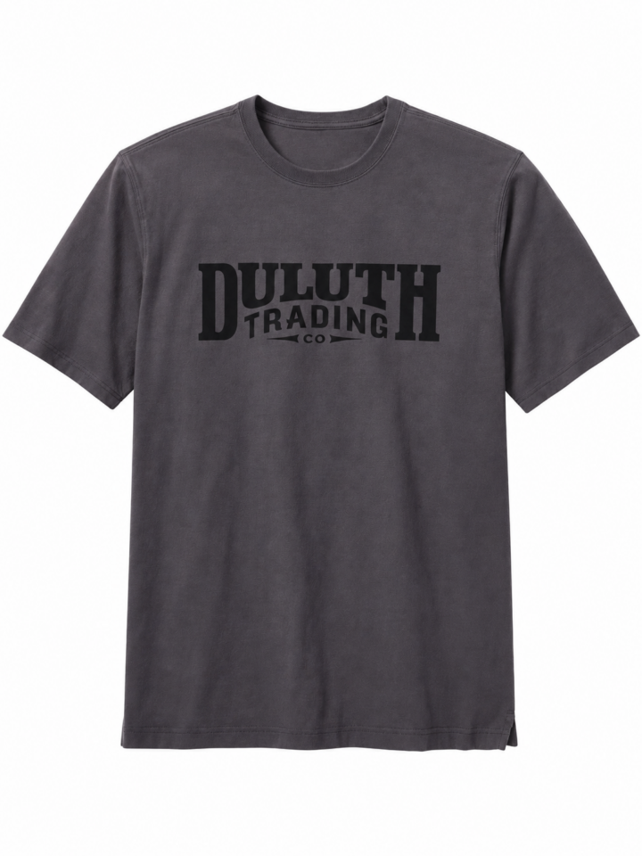 Faded Charcoal Graphic Tee with Vintage Print