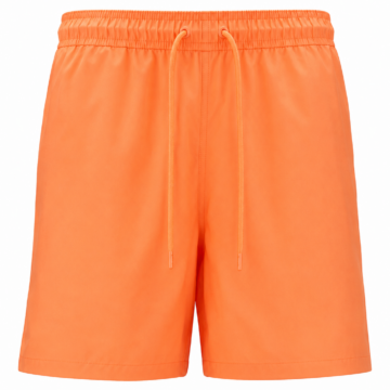Orange Drawstring Athletic Shorts