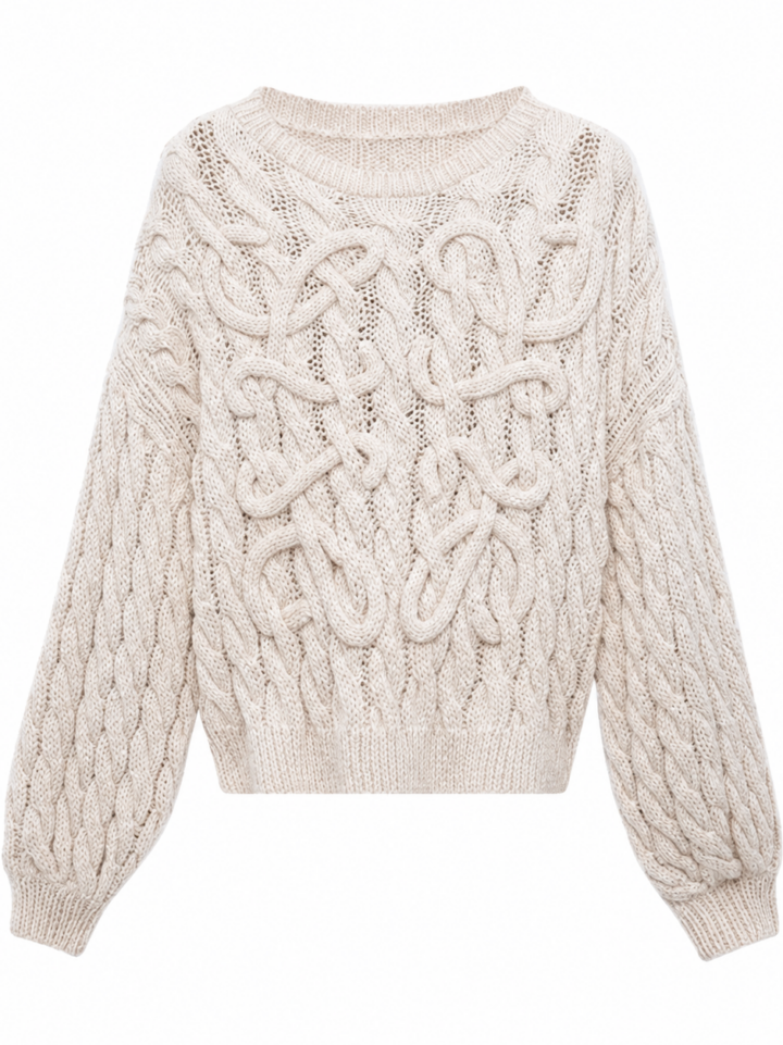 Off-White Oversized Cable Knit Sweater