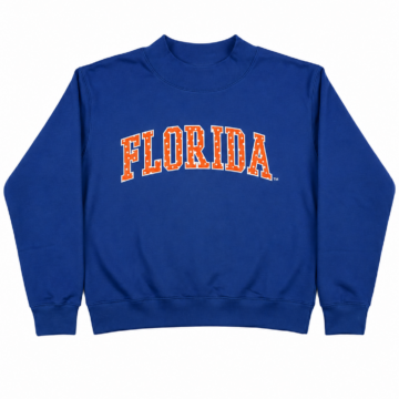 Royal Blue Crewneck Sweatshirt with Graphic