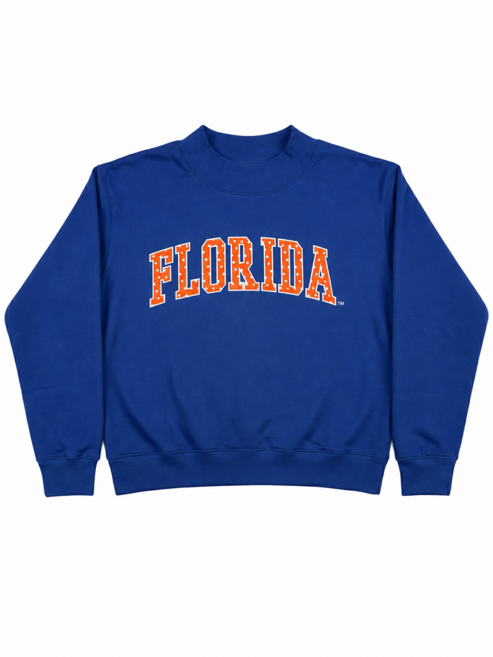 Royal Blue Crewneck Sweatshirt with Graphic