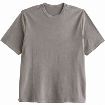 Grey Acid-Wash Oversized T-Shirt