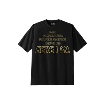 Black Bold Slogan Graphic Crew Neck T-Shirt