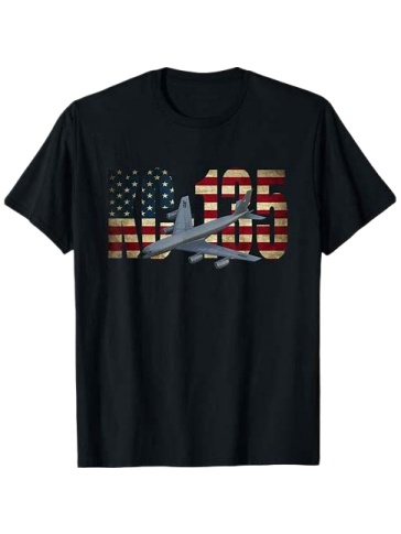 Black American Flag Graphic Crewneck T-Shirt